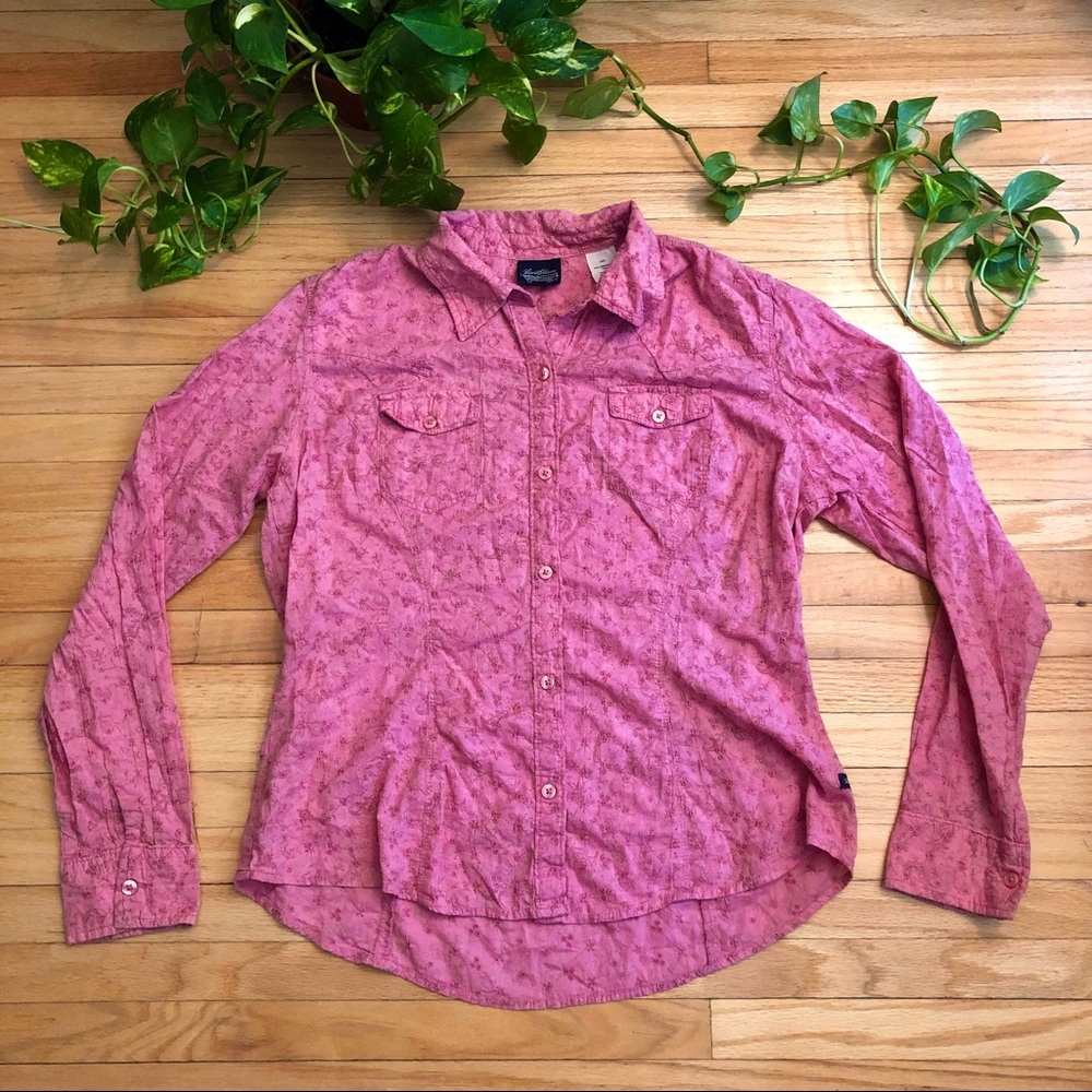 LEVI STRAUSS Floral Button Down Top | L